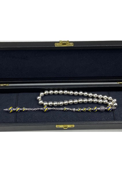 Mineli Taraftar Tesbih - 925 Ayar Gümüş, Birinci Takı & Aksesuar'dan El Işçiliği 45 Gram 32 cm fiyatları