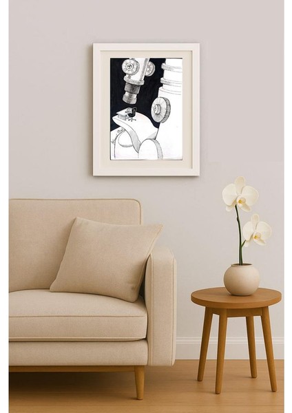 Ali Divandari 29X21CM Orijinal Karikatür Tablo indirimleri