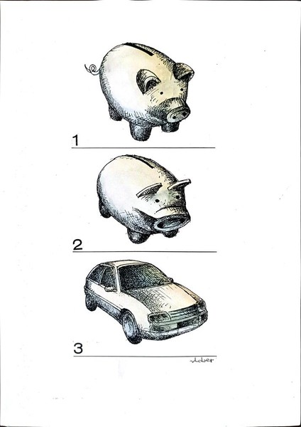 Vladimiras Beresniovas 29X21CM Orijinal Karikatür Tablo modelleri