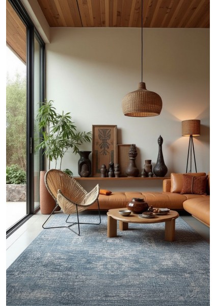 Mono Koleksiyonu Vintage Şönil Pamuk Kilim Dokulu Normal Overlok Kenarlı Makinede Yıkanabilir indirimleri