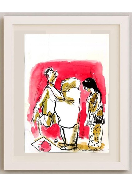 Vasantha Hosabettu 22X16CM Orijinal Karikatür Tablo fırsatları
