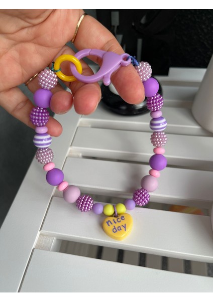 Mor ve Sarı Sevimli Köpek Kolyesi/tasması fiyatları