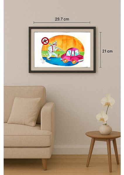 Morteza Azarkheil 29X21CM Orijinal Karikatür Tablo fiyatları