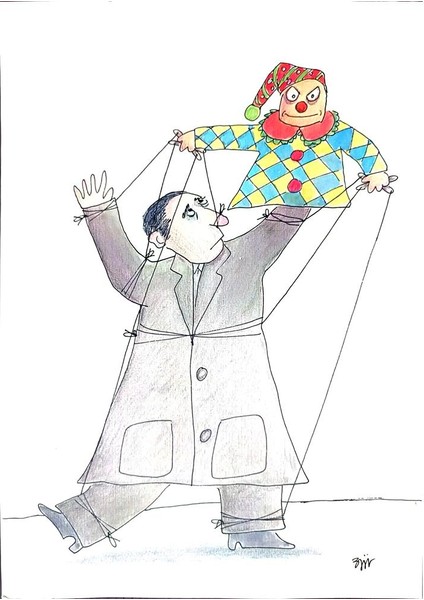 Masoud Ziaei Zardkhashoei 29X21CM Orijinal Karikatür Tablo modelleri