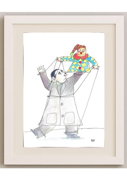 Masoud Ziaei Zardkhashoei 29X21CM Orijinal Karikatür Tablo fırsatları