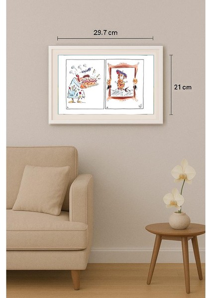 Szalai Attila 29X21CM Orijinal Karikatür Tablo indirimleri