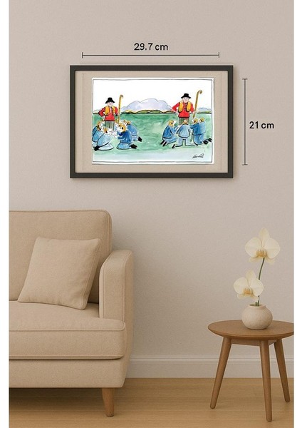 Zivanic Gostimir 29X21CM Orijinal Karikatür Tablo fiyatları