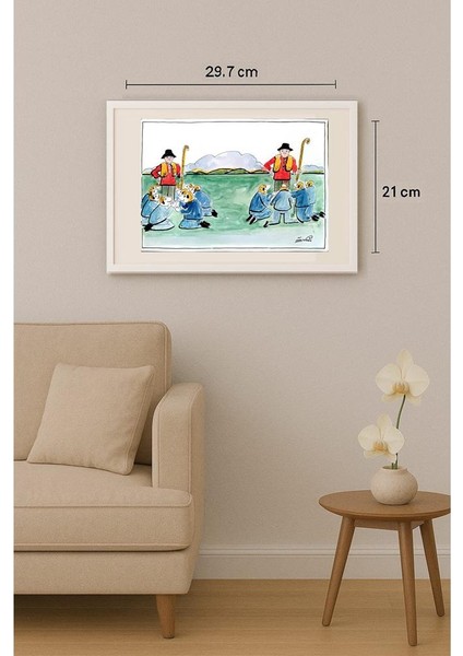 Zivanic Gostimir 29X21CM Orijinal Karikatür Tablo indirimleri