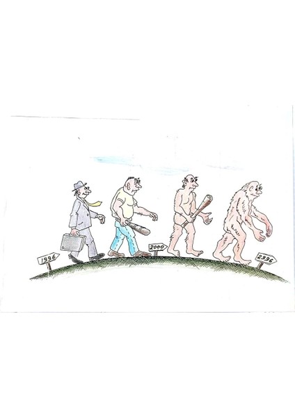 George Sabev 35X25CM Orijinal Karikatür Tablo modelleri