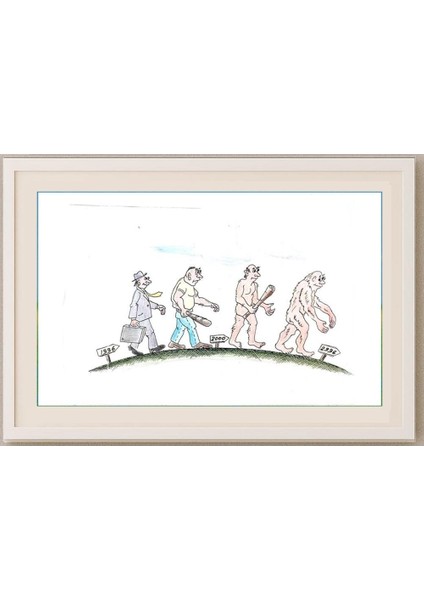 George Sabev 35X25CM Orijinal Karikatür Tablo fırsatları