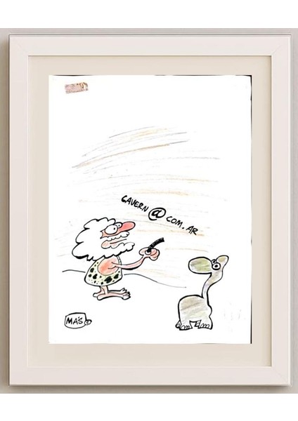 Sergio Mas 24X18CM Orijinal Karikatür Tablo fırsatları