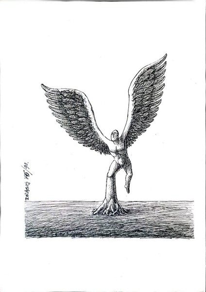 Anton Dragos 29X21CM Orijinal Karikatür Tablo modelleri