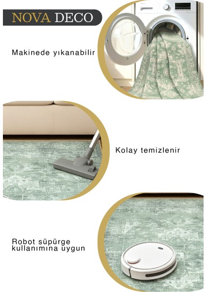 Mono Koleksiyonu Vintage Şönil Pamuk Kilim Dokulu Normal Overlok Kenarlı Makinede Yıkanabilir modelleri