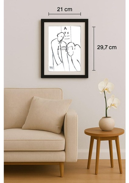 Fedor Kritovak 29X21CM Orijinal Karikatür Tablo fiyatları