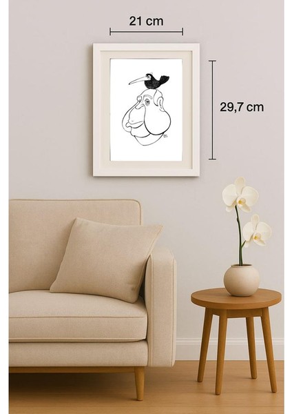 Chris Hovian 29X21CM Orijinal Karikatür Tablo indirimleri