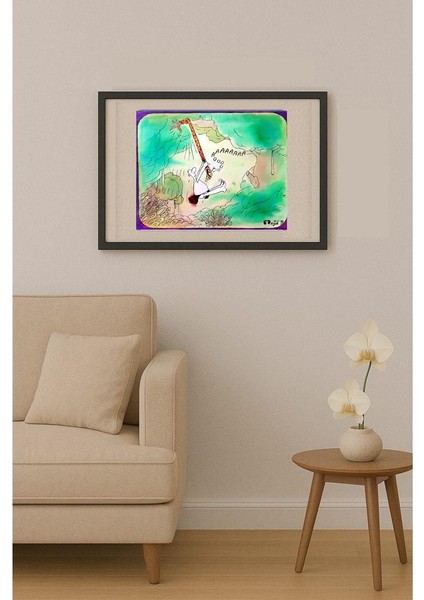 Mahyan Khosro Anjom 24X21CM Orijinal Karikatür Tablo fiyatları