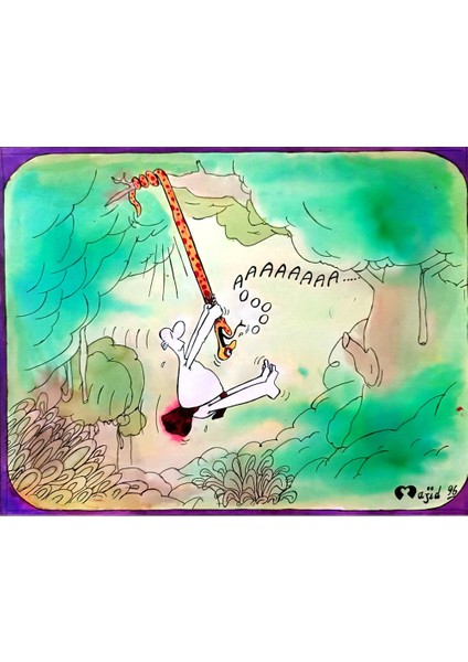 Mahyan Khosro Anjom 24X21CM Orijinal Karikatür Tablo modelleri