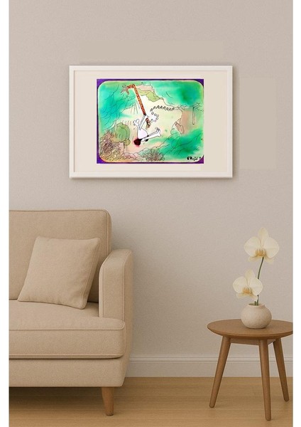 Mahyan Khosro Anjom 24X21CM Orijinal Karikatür Tablo indirimleri