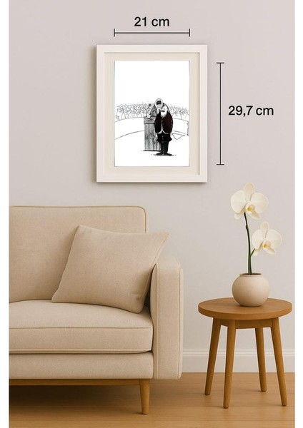 Zdzislaw Romanovski 29X21CM Orijinal Karikatür Tablo indirimleri