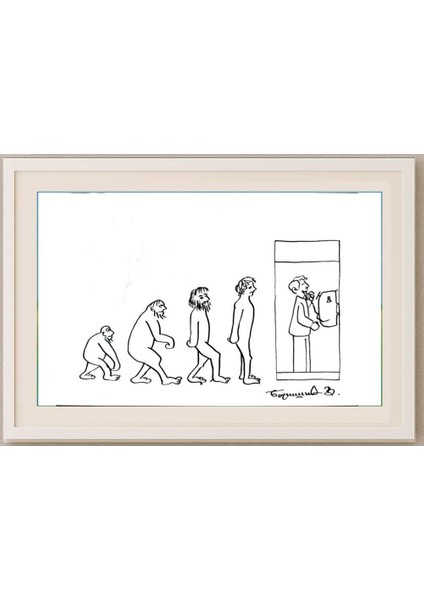 Veselin Borisic 29X21CM Orijinal Karikatür Tablo fırsatları