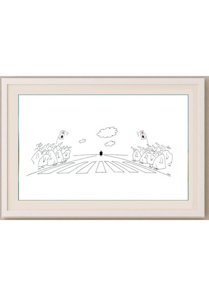 Sergei Koupriy 43X14CM Orijinal Karikatür Tablo fırsatları