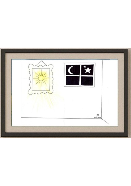 Lephaft Pal 35X25CM Orijinal Karikatür Tablo