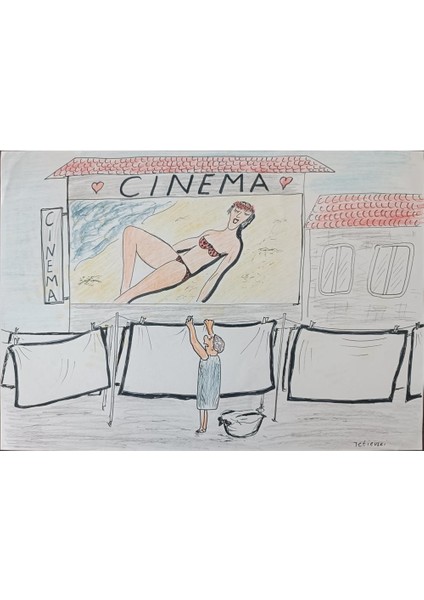 Michael Tetievski 29X21CM Orijinal Karikatür Tablo modelleri