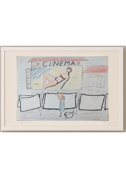 Michael Tetievski 29X21CM Orijinal Karikatür Tablo fırsatları