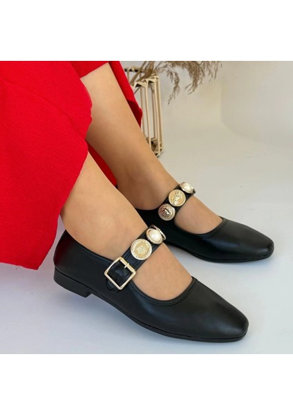 Mtxdpn Koope Siyah Cilt Babet Ayakkabı (Numara: 36) indirimleri