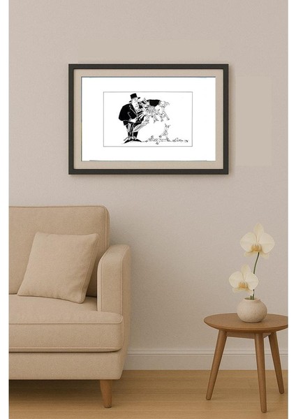 Gheorghita Ghinea Uriasu 21X15CM Orijinal Karikatür Tablo fiyatları