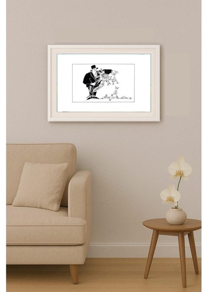 Gheorghita Ghinea Uriasu 21X15CM Orijinal Karikatür Tablo indirimleri