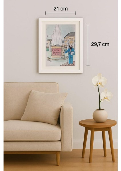 Frantisek Kratochvil 29X21CM Orijinal Karikatür Tablo indirimleri