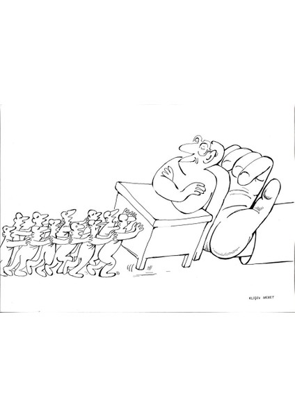 Meret Klıçev 43X30CM Orijinal Karikatür Tablo modelleri