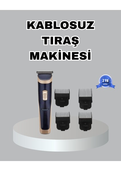 Drnds Çelik Bıçaklı Uni Şarjlı Tıraş Makinesi – Sessiz Motor, Kablosuz ve Ayarlanabilir