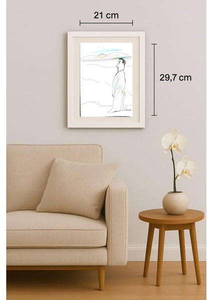 Mohammad Ali Baniasadi 29X21CM Orijinal Karikatür Tablo indirimleri