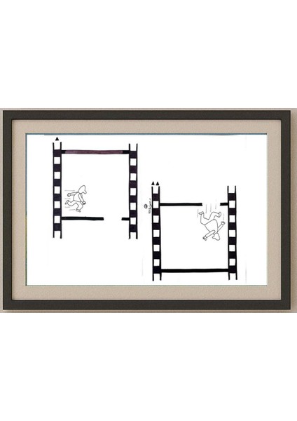 Mostafa Hossein Nia 35C25CM Orijinal Karikatür Tablo
