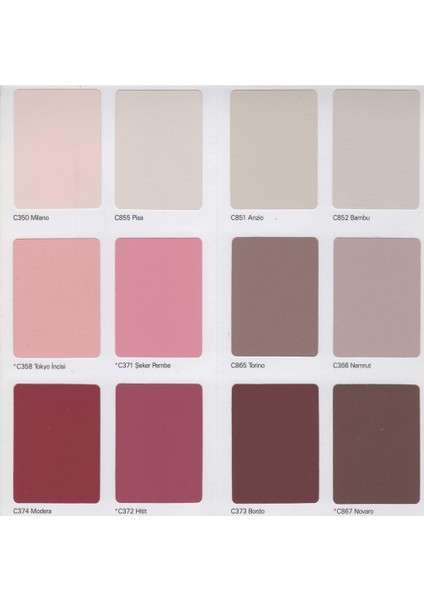 Casati Silikonlu Dış Cephe Boyası 15 Lt C367 Trieste modelleri