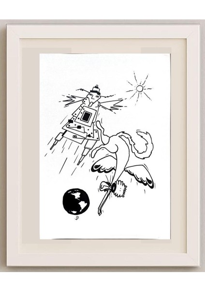 Unknown 43X30CM Orijinal Karikatür Tablo fırsatları