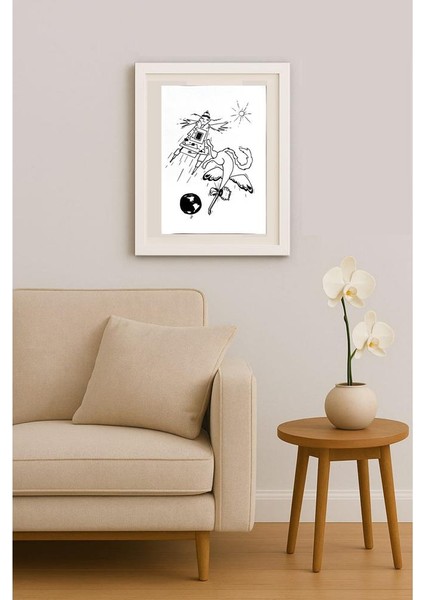 Unknown 43X30CM Orijinal Karikatür Tablo indirimleri