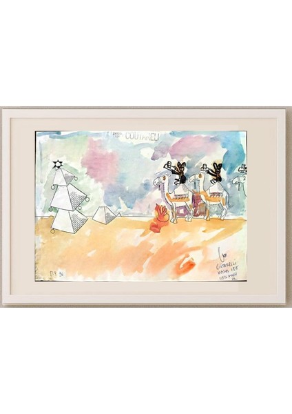 Coutarelli Kihsias 31X24CM Orijinal Karikatür Tablo fırsatları