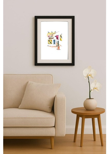 Winfried Besslich 29X21CM Orijinal Karikatür Tablo fiyatları