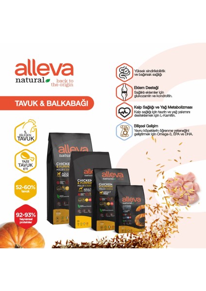 Natural Tavuklu & Balkabağı Düşük Tahıllı Büyük Irk Yetişkin Köpek Maması 2 Kg fiyatları