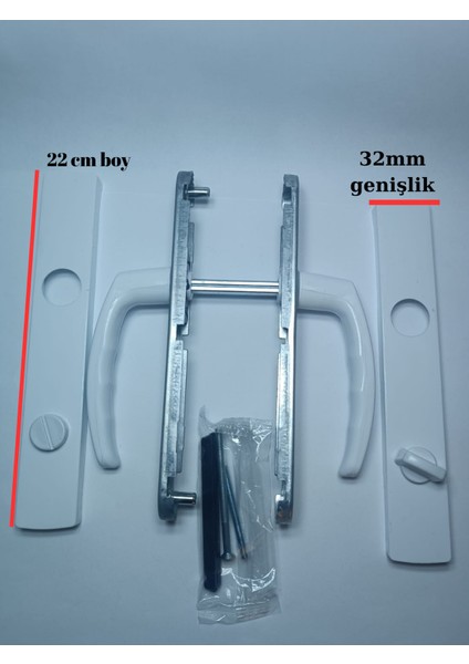 Pvc Plastik Banyo Balko Wc Tuvalet Kapı Kolu Beyaz fiyatları