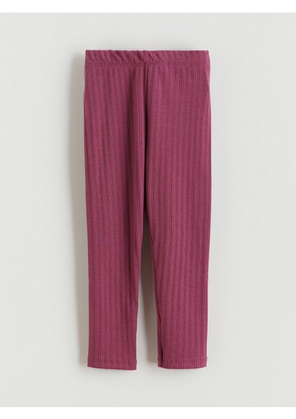 Yeni Sezon Beli Lastikli Basic Kız Çocuk Tayt