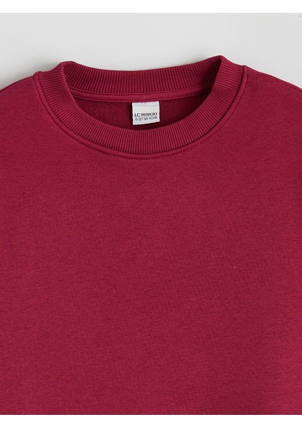 Yeni Sezon Bisiklet Yaka Baskılı Kız Çocuk Sweatshirt modelleri