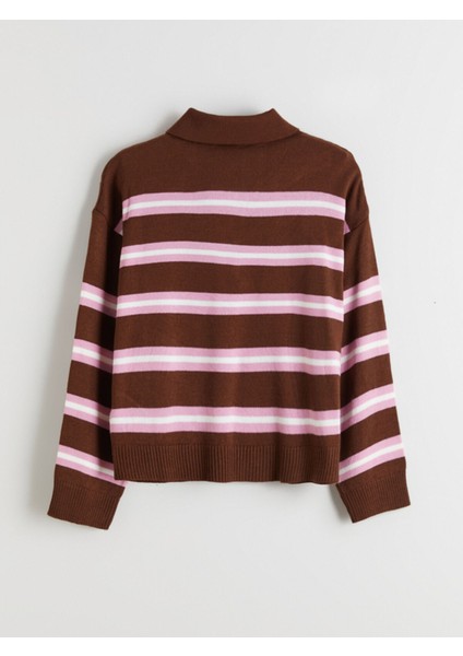 Yeni Sezon Polo Yaka Kız Çocuk Triko Kazak indirimleri