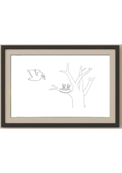 Pour Mohammad Khan Farhad 35X25CM Orijinal Karikatür Tablo