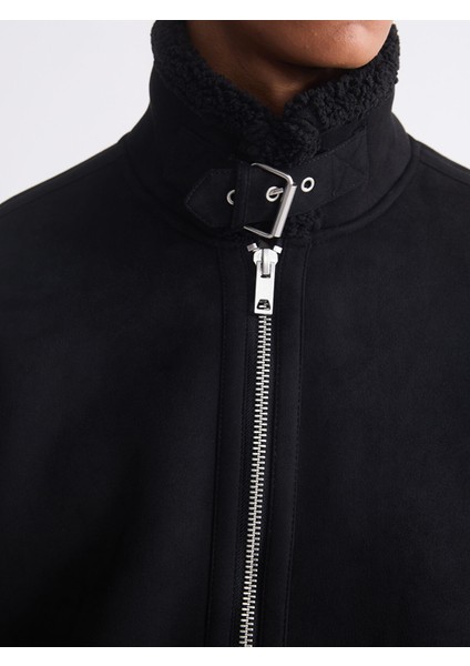 Yeni Sezon Standart Kalıp Kürk Yaka Süet Erkek Mont indirimleri