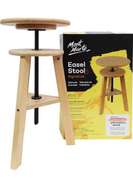 mm Kayın Ağacı Ressam Taburesi