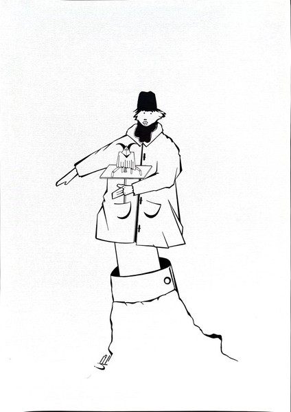 Unknown 43X30CM Orijinal Karikatür Tablo modelleri